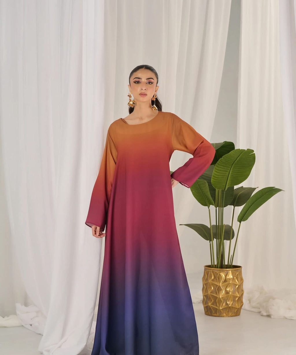 DIGITAL PRINT 3PC SILK UNSTITCHED SUIT 105