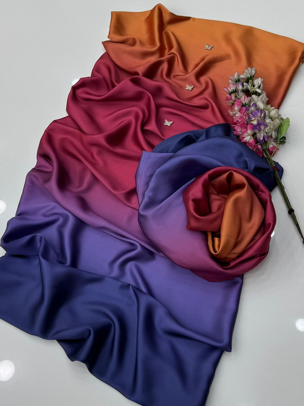 DIGITAL PRINT 3PC SILK UNSTITCHED SUIT 105