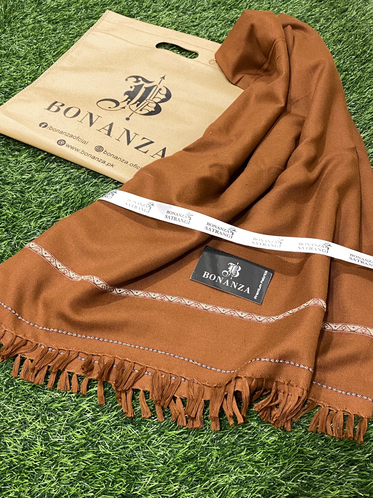 Bonanza Satrangi Mens Winter Shawl ♦️♦️ 13 Mocha