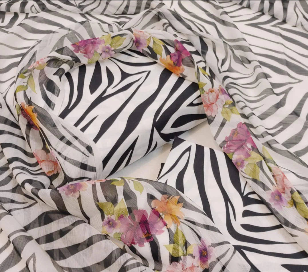 Digital Printed 3 Piece Swiss With Silk Dupatta Collection 81