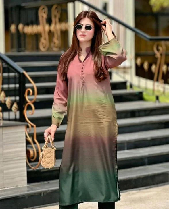 Shamoze Silk Digital Tye ‘N’ Dye 3pc Unstitched Suit - 157