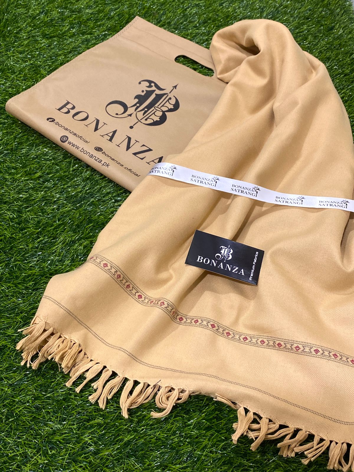 Bonanza Satrangi Mens Winter Shawl ♦️♦️ 04 Fawn