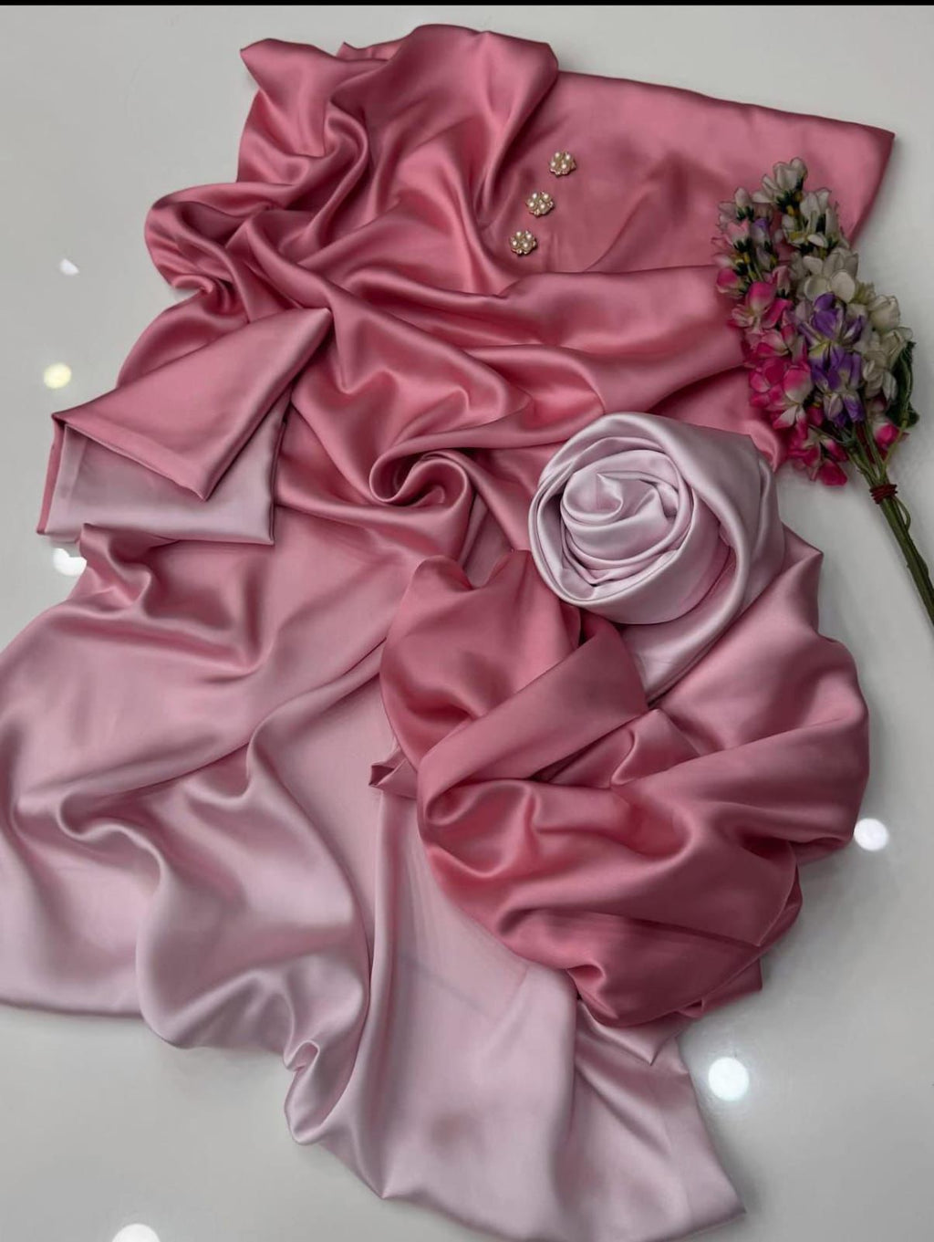 Shamoze Silk Digital Tye ‘N’ Dye 3pc Unstitched Suit - 091