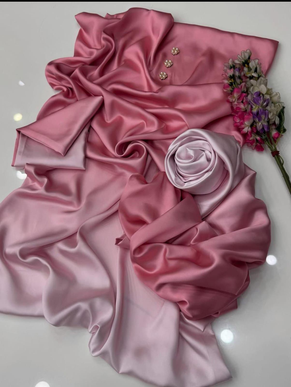 Shamoze Silk Digital Tye ‘N’ Dye 3pc Unstitched Suit - 091