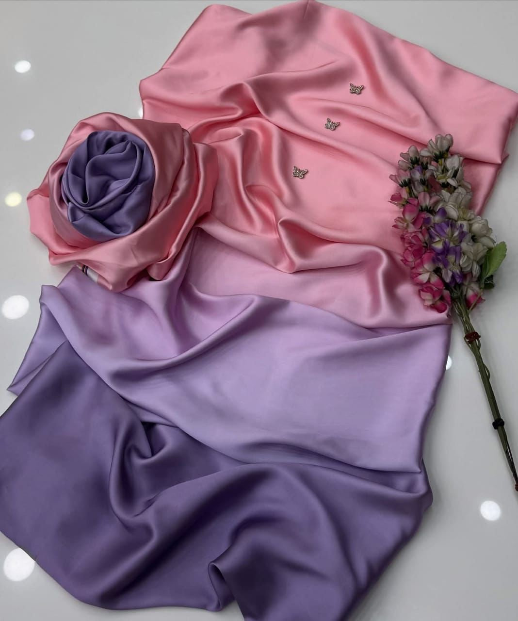 DIGITAL PRINT 3PC SILK UNSTITCHED SUIT 106