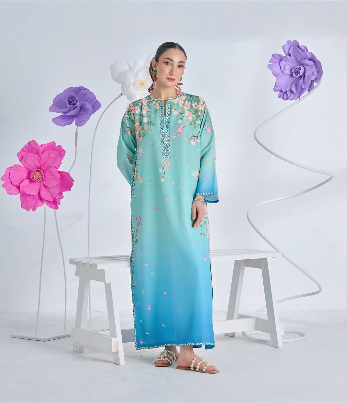 DIGITAL PRINT 3PC SILK UNSTITCHED SUIT 112