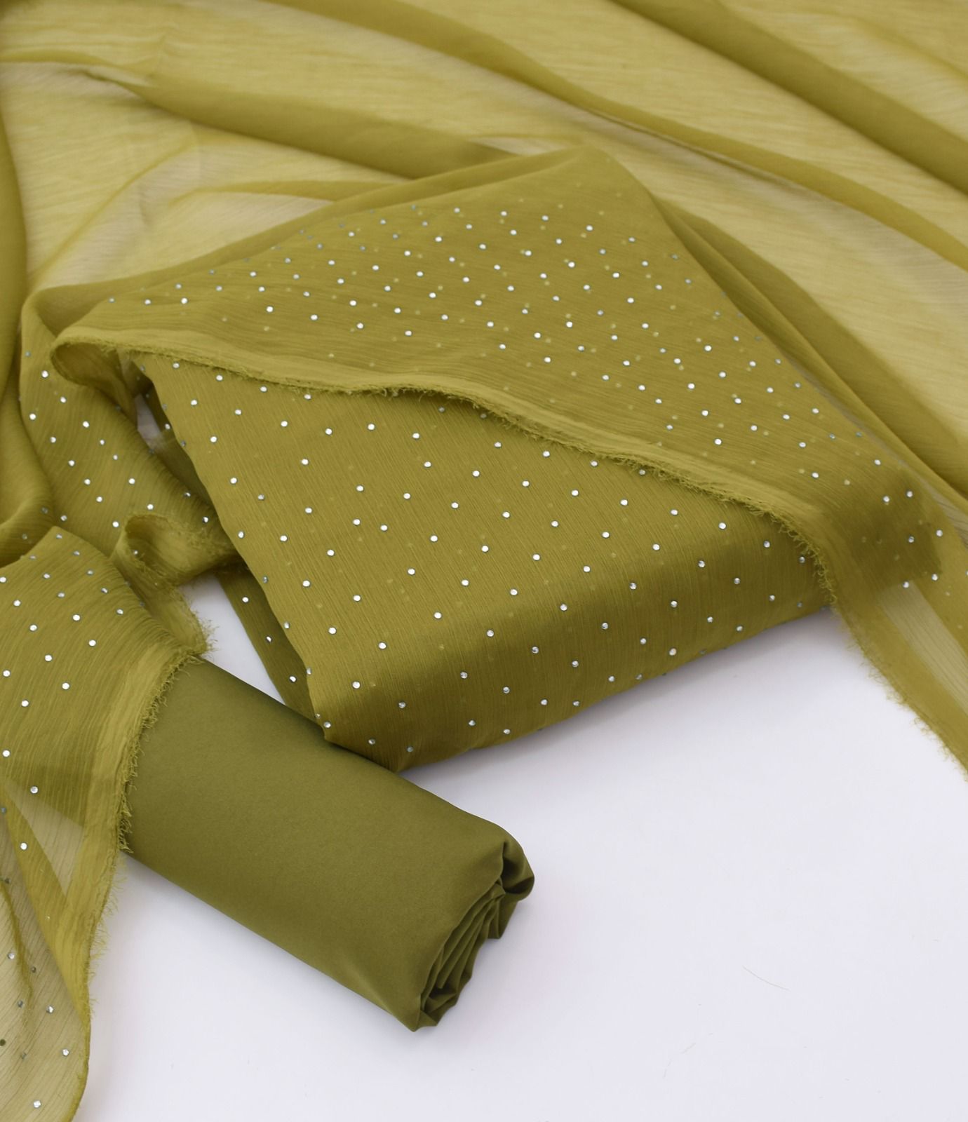 Stone Shifoon 3-Piece Suit - Himalaya