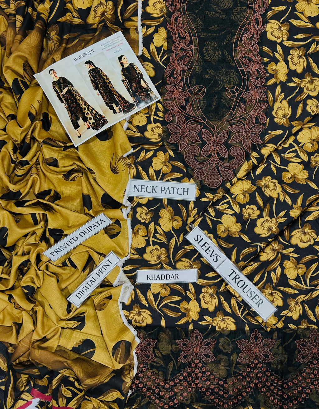 BAROQUE KHADDAR 3PC WITH EMBROIDERED PATCHES 04