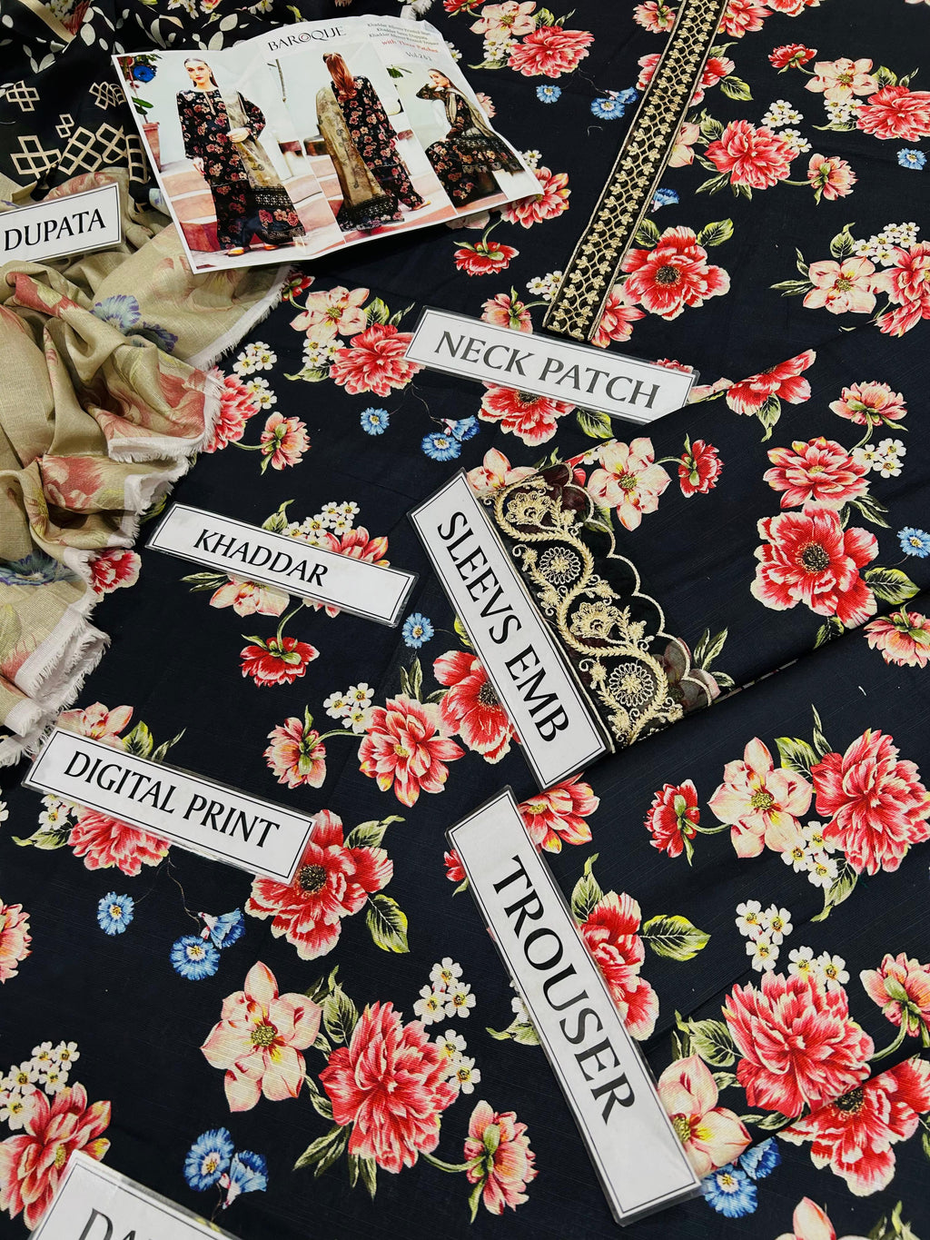 BAROQUE KHADDAR 3PC WITH EMBROIDERED PATCHES 06