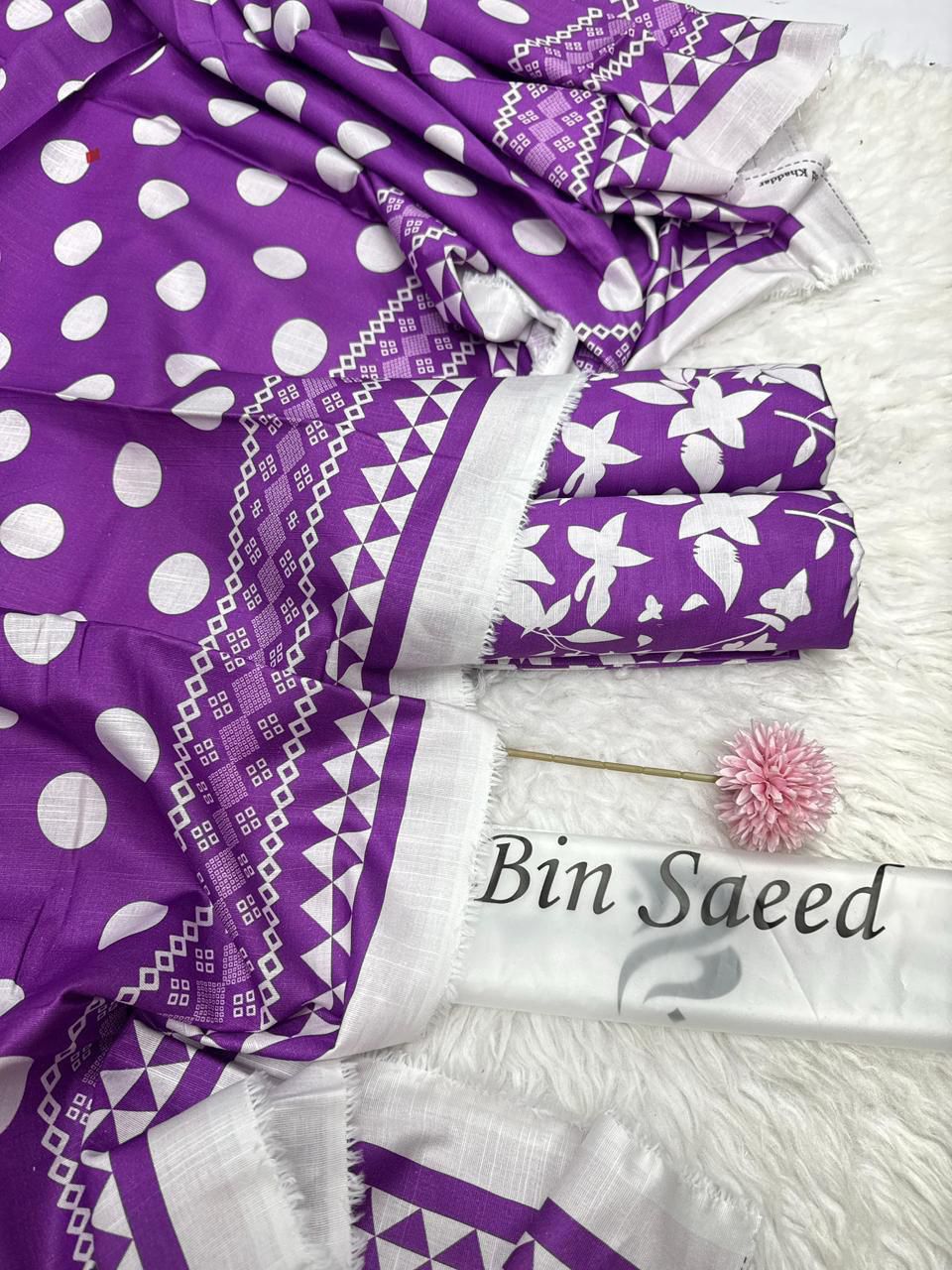 BINSAEED Winter Bloom (Printed Khaddar 3PC)