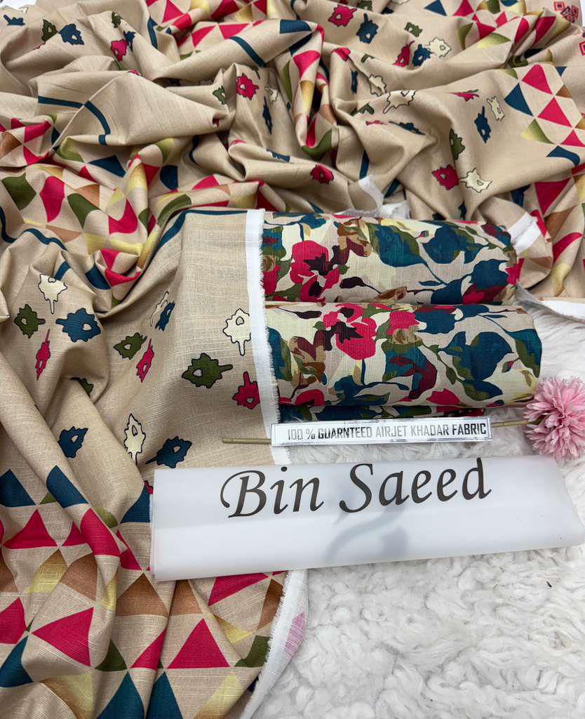BINSAEED Winter Bloom (Printed Khaddar 3PC)