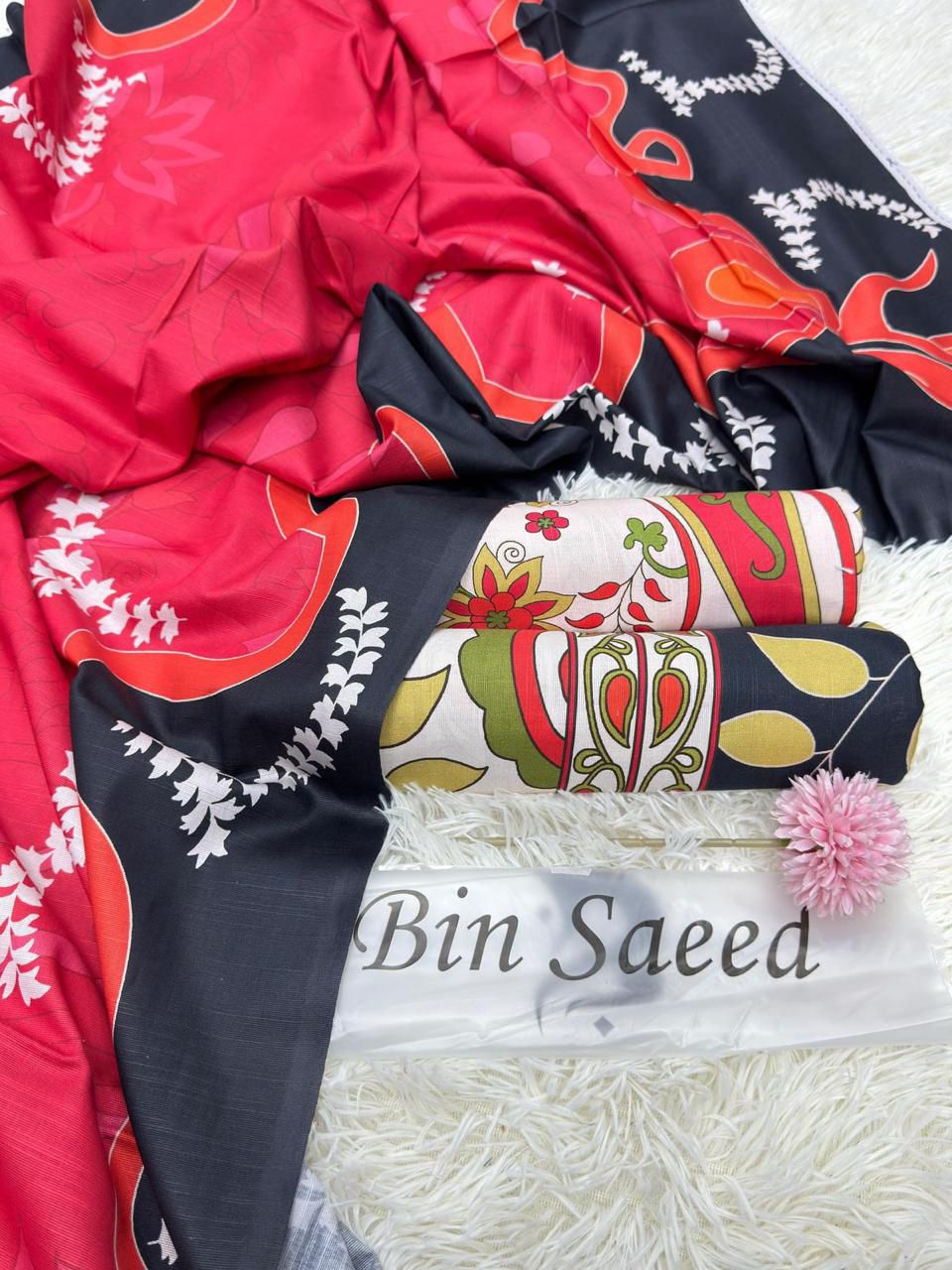 BINSAEED Winter Bloom (Printed Khaddar 3PC)