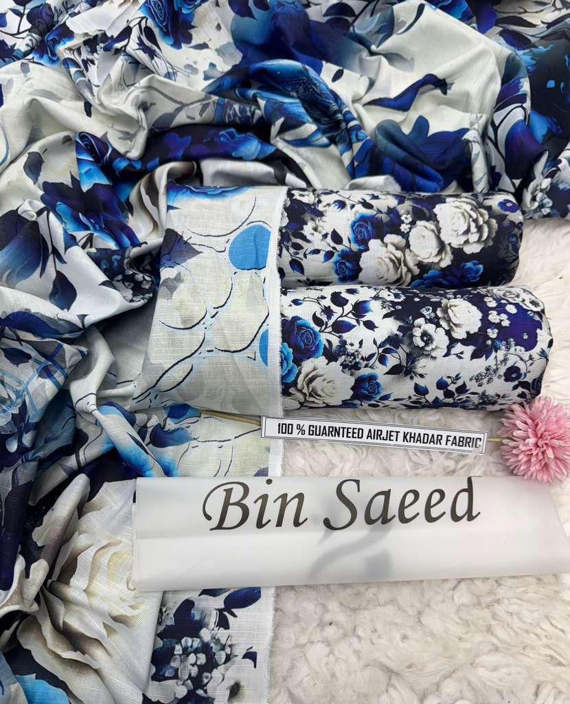 BINSAEED Winter Bloom (Printed Khaddar 3PC)