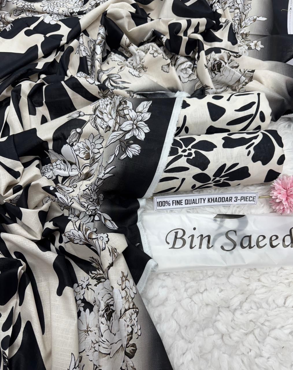 BINSAEED Winter Bloom (Printed Khaddar 3PC)