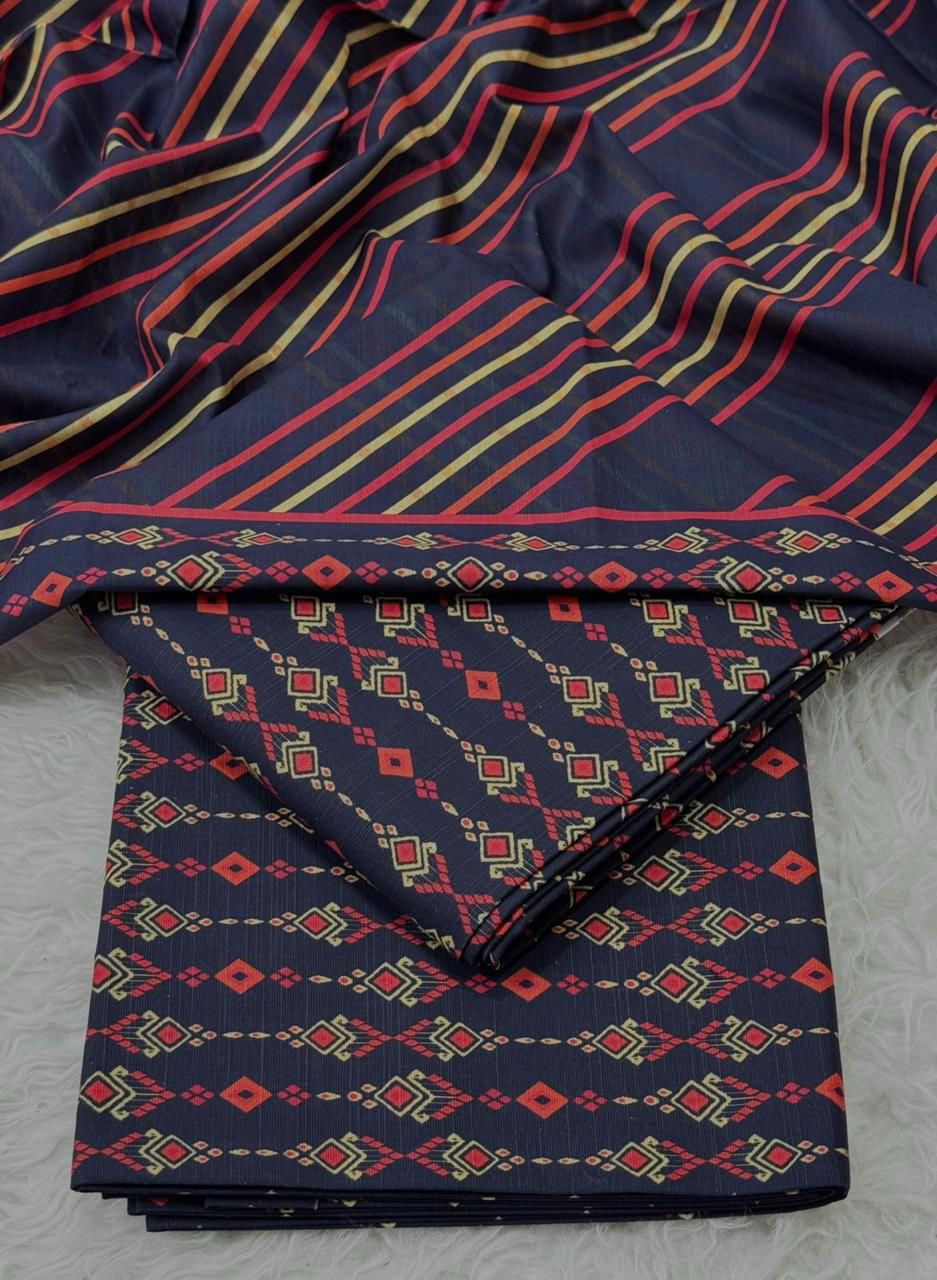 BINSAEED Winter Bloom (Printed Khaddar 3PC)