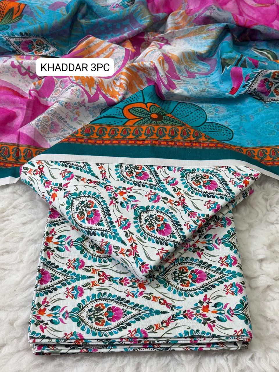 BINSAEED Winter Bloom (Printed Khaddar 3PC)