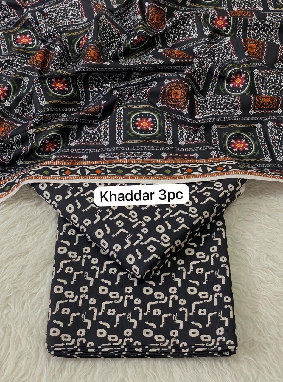 BINSAEED Winter Bloom (Printed Khaddar 3PC)