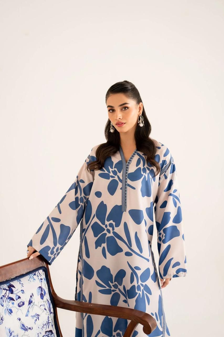 BINSAEED Winter Bloom (Printed Khaddar 3PC)