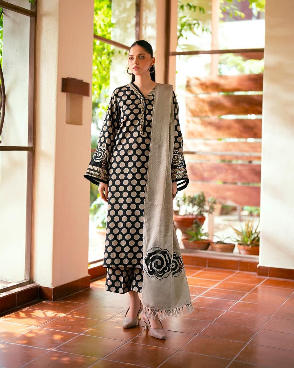 BINSAEED Winter Bloom (Printed Khaddar 3PC)