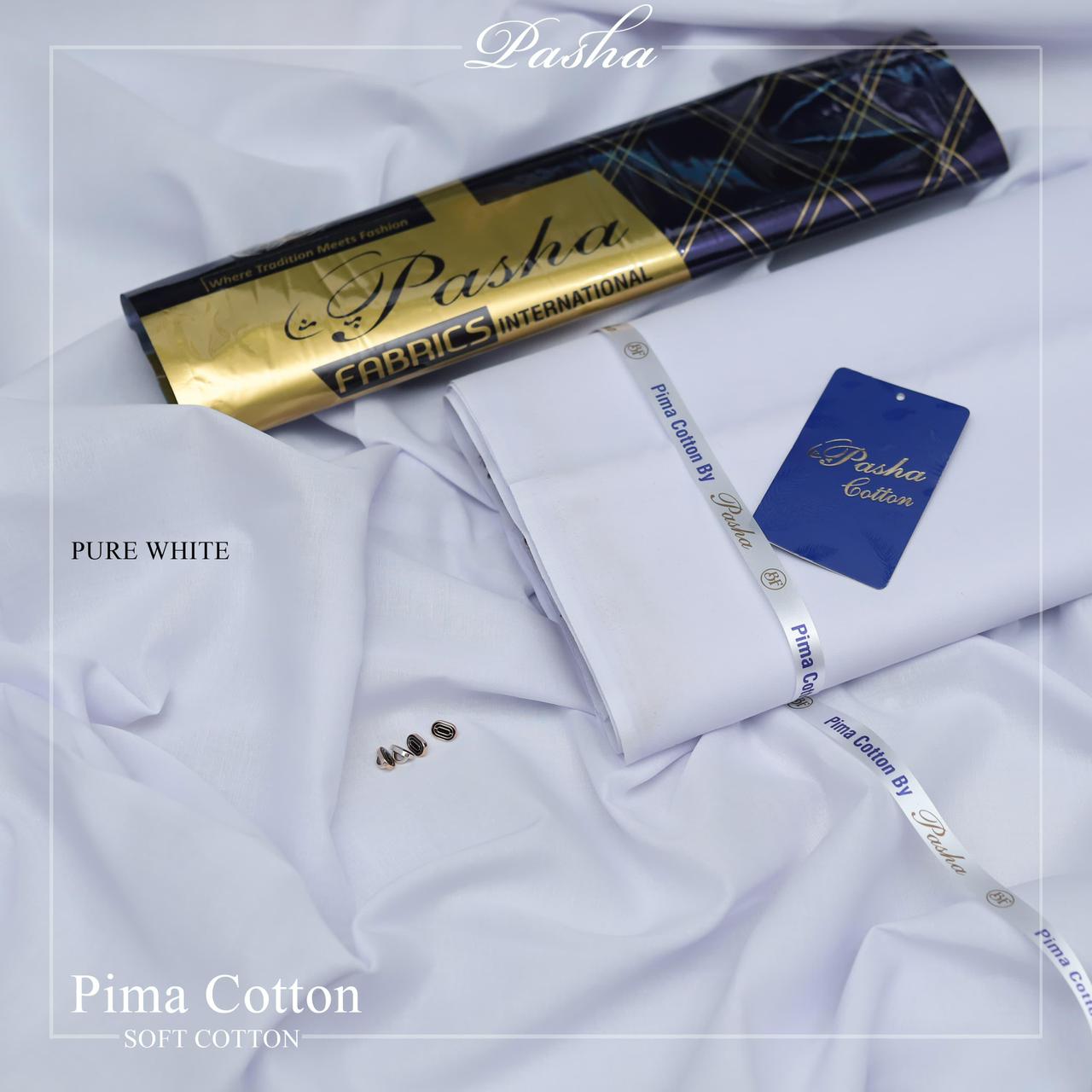 Pasha's Premium Soft Cotton Pure-White