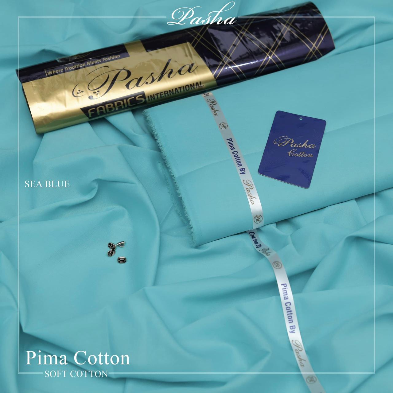 Pasha's Premium Soft Cotton Sea Blue