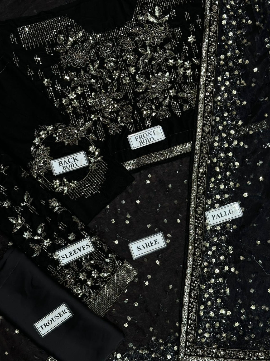 JAZMIN Inspired Velvet & Net Saree