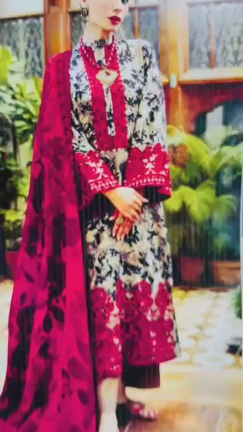 BAROQUE KHADDAR 3PC WITH EMBROIDERED PATCHES 07